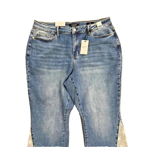 Judy Blue Freedom Y2K Rings Flare Jeans – Ivory Gem 20W A001880 - Picture 3 of 10